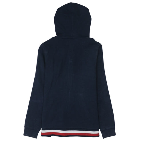 Tommy Hilfiger Womens Navy Full Zip Hoodie L Hooded Sweatshirt
