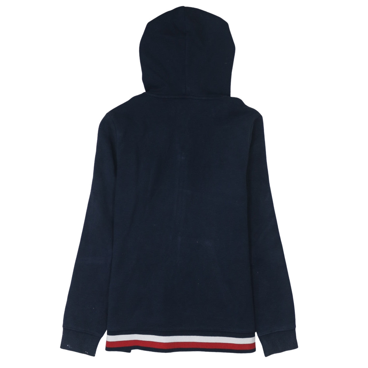 Tommy Hilfiger Womens Navy Full Zip Hoodie L Hooded Sweatshirt