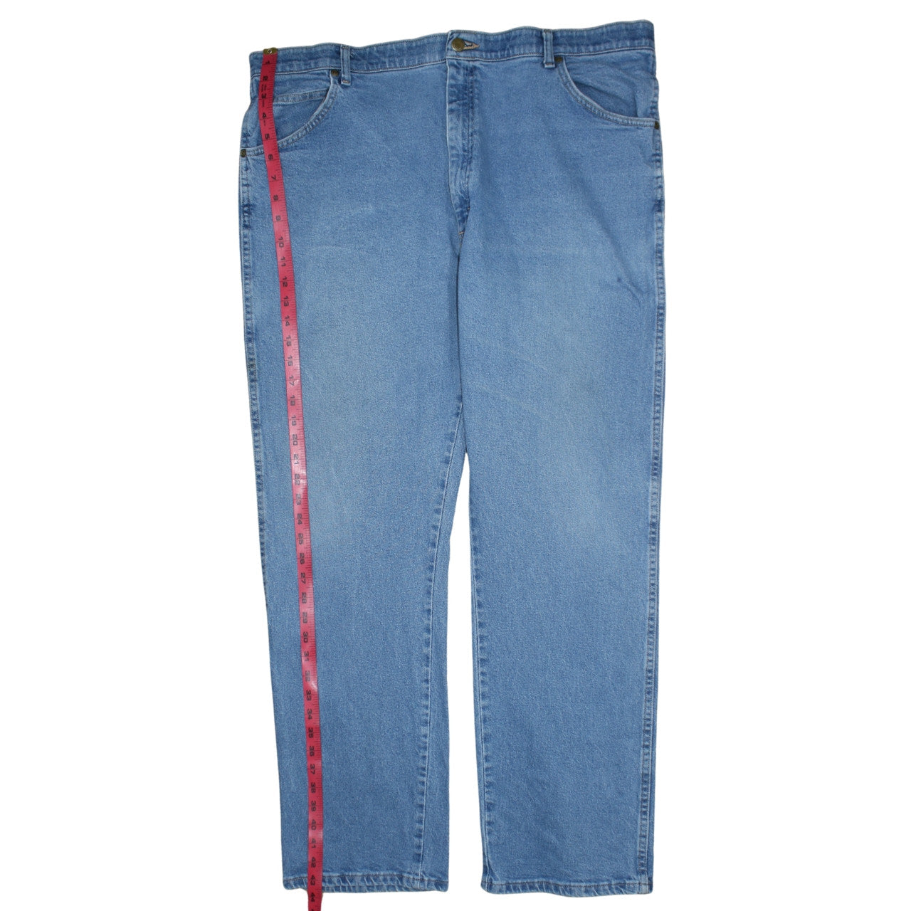 Wrangler Men's Blue Regular Fit Straight Jeans 42x32 Denim