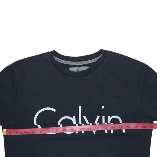 Calvin Klein Jeans Men's Black Logo Pullover Sweatshirt Size S