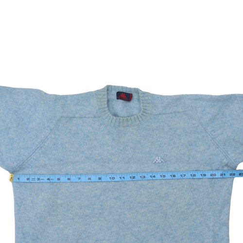 Robe Di Kappa Men’s Blue Wool Crew Neck Pullover Jumper 2XL