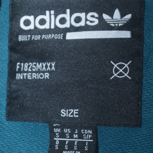 Adidas Men's Blue Crew Neck Pullover Logo Sweatshirt Size S