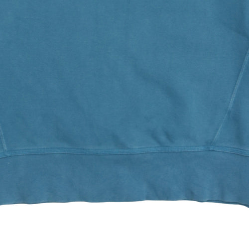 Adidas Men's Blue Crew Neck Pullover Logo Sweatshirt Size S