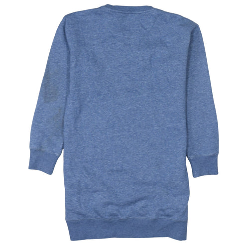 Levi's Girls Blue Graphic Logo Long Sleeve T-Shirt Dress Size 10 Years