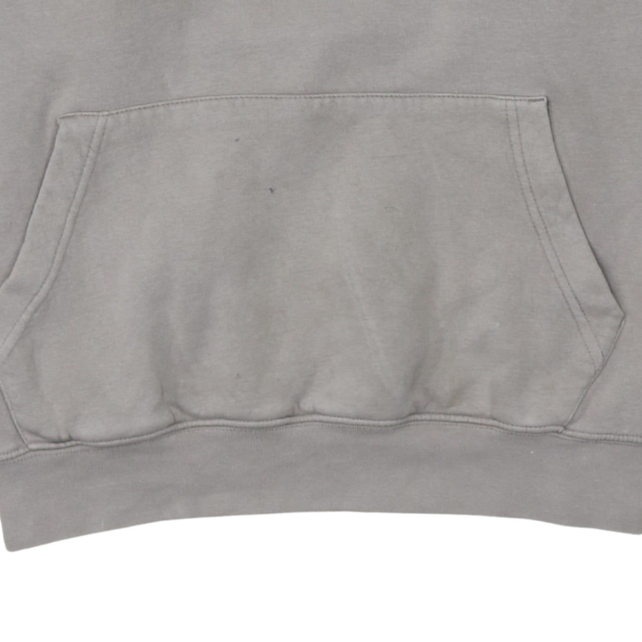 Nike Men Beige Pullover Hoodie L Fleece Logo Sportswear