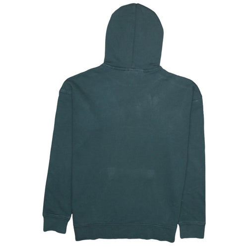 Adidas Womens Green Trefoil Logo Pullover Hoodie Size 10