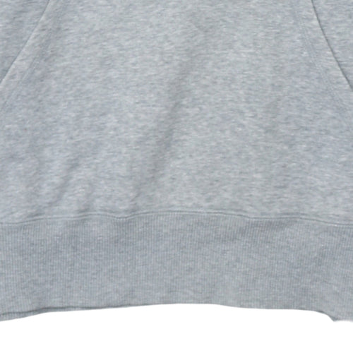 Nike Mens Grey Pullover Hoodie M Sportswear Logo Fleece