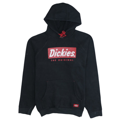 Dickies Men's Black Pullover Hoodie Medium Graphic Logo Fleece