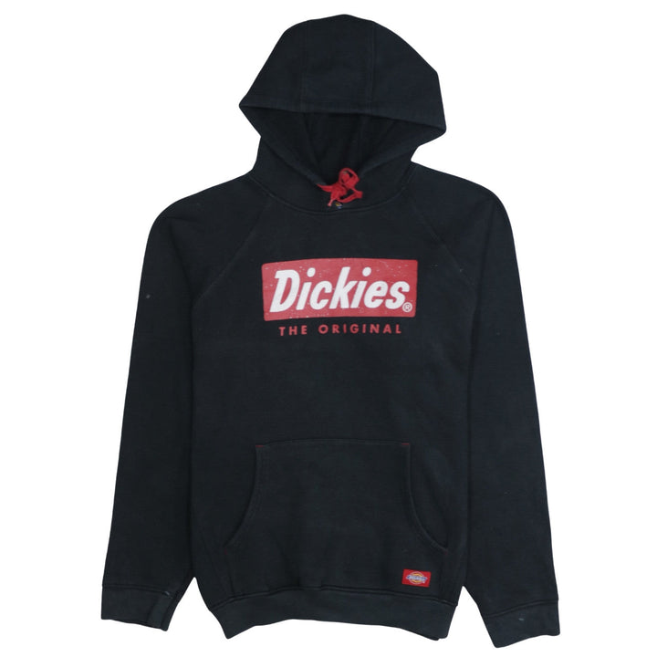 Dickies Men's Black Pullover Hoodie Medium Graphic Logo Fleece
