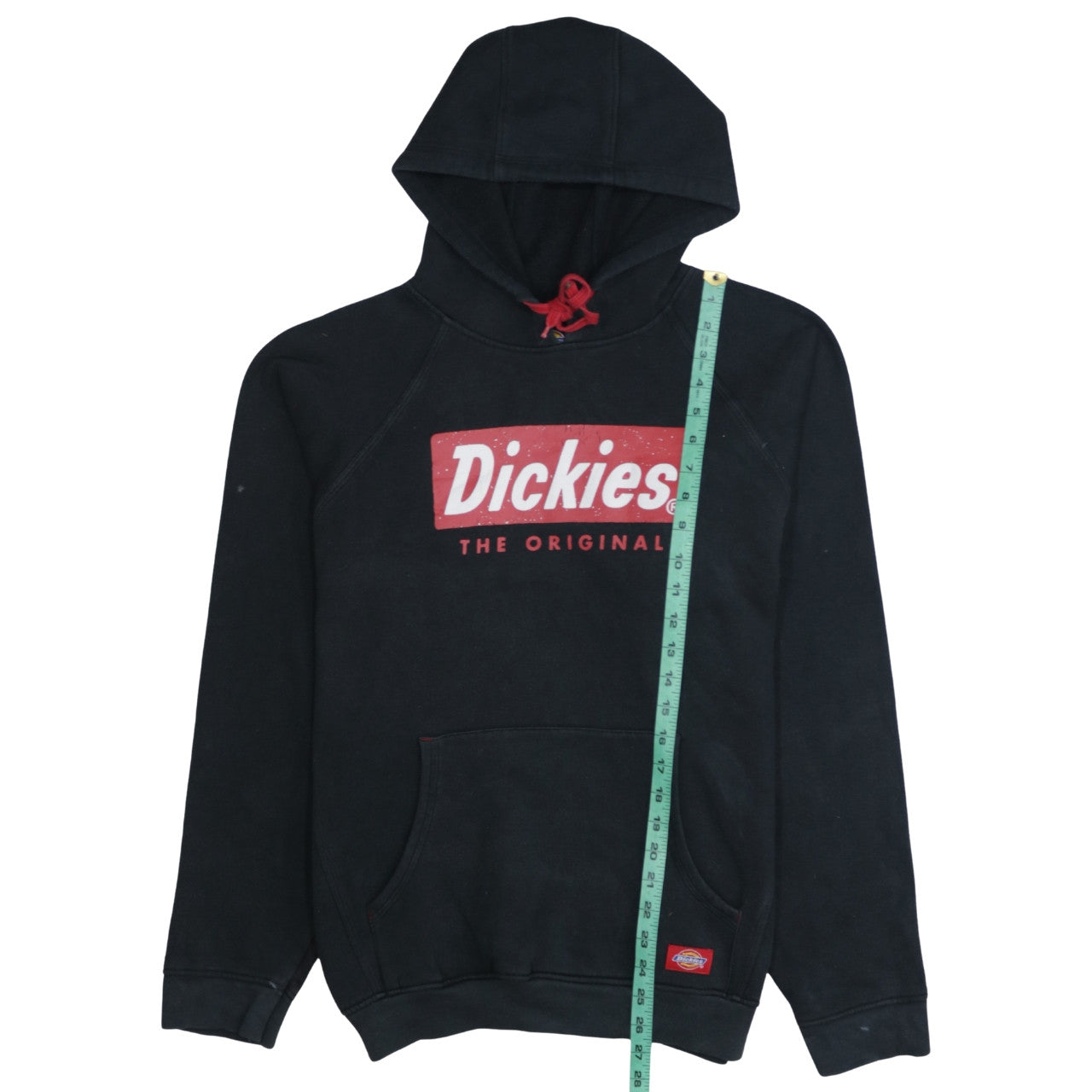 Dickies Men's Black Pullover Hoodie Medium Graphic Logo Fleece