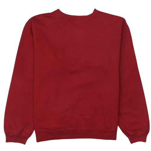 Timberland Mens Red Crew Neck Pullover Sweatshirt XL Classic Fit