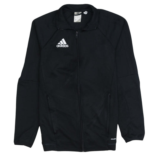 Adidas Men's Black S Track Jacket Full Zip Lightweight Activewear