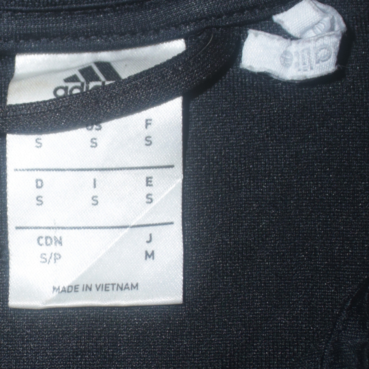 Adidas Men's Black S Track Jacket Full Zip Lightweight Activewear