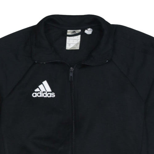 Adidas Men's Black S Track Jacket Full Zip Lightweight Activewear