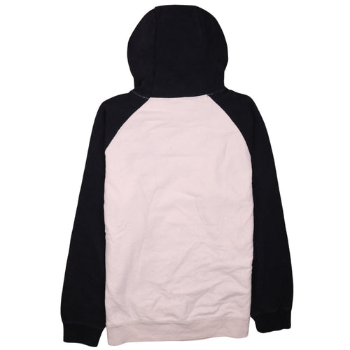 GAP Men's Black Beige Pullover Hoodie Size L Fleece Cotton Blend