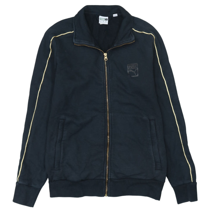 Puma Boys Black Full Zip Sweatshirt Small Classic Athletic Style