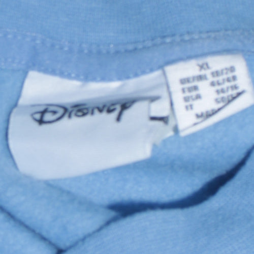 Disney Primark Women Blue Stitch Sweatshirt XL Crew Neck Pullover