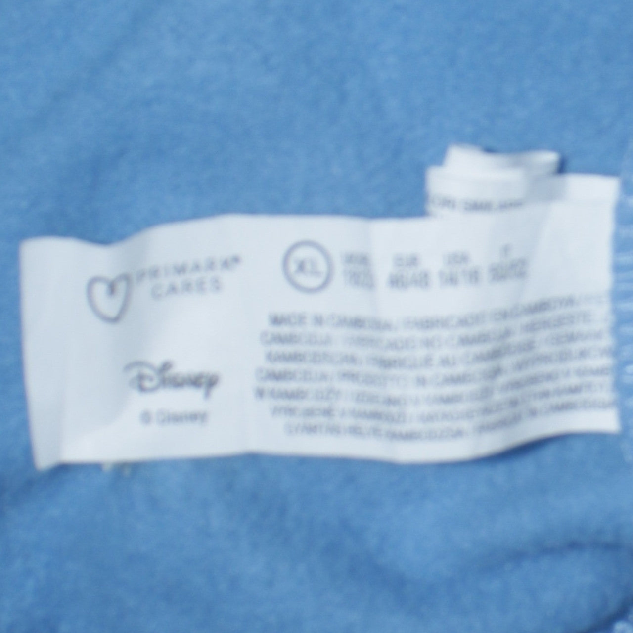 Disney Primark Women Blue Stitch Sweatshirt XL Crew Neck Pullover