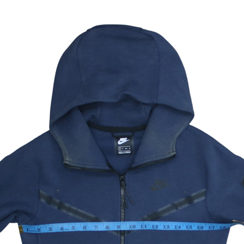 Nike Men's Blue Full Zip Hoodie XS Regular Fit Sportswear