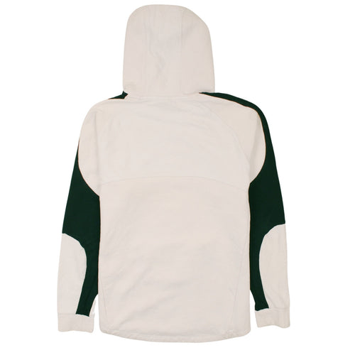 Puma Men's Beige Pullover Hoodie L Logo Sportswear