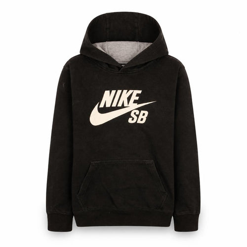 Nike Boys Black Hoodie 12-13 Years Pullover Fleece Graphic Print