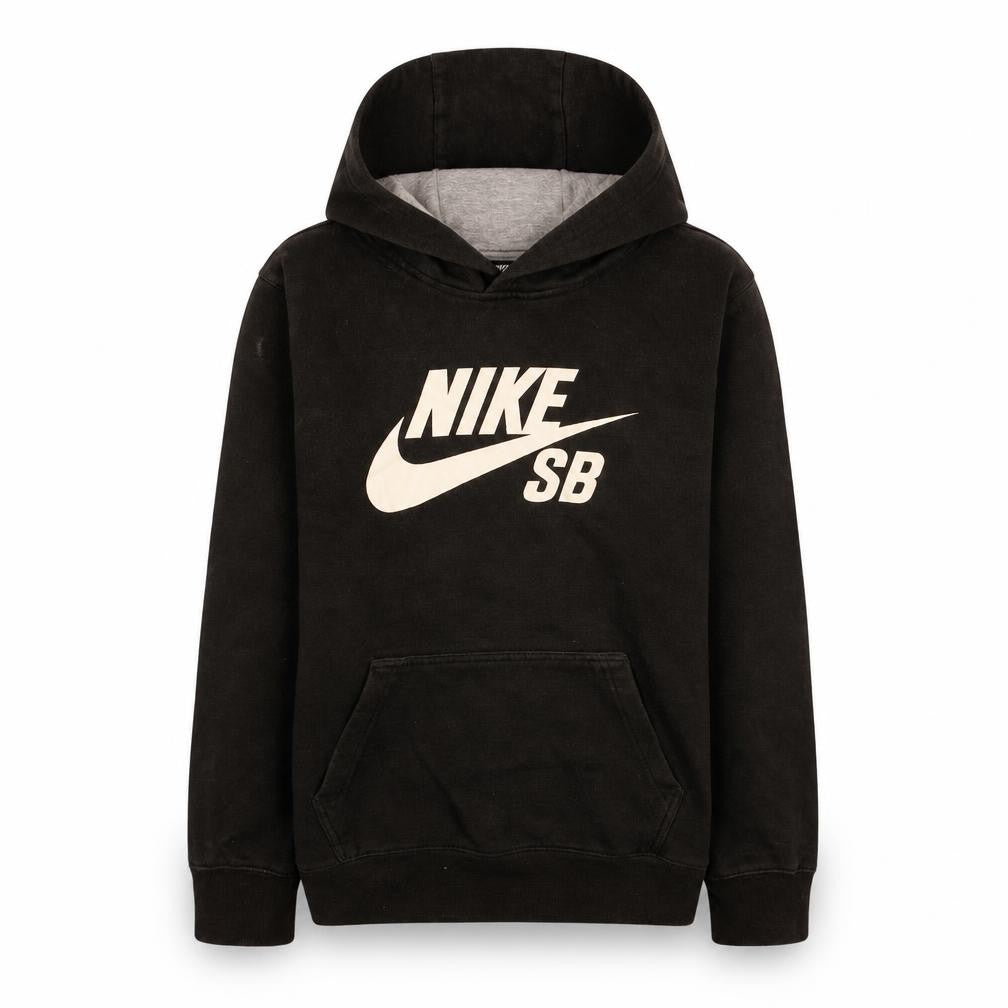Nike Boys Black Hoodie 12-13 Years Pullover Fleece Graphic Print