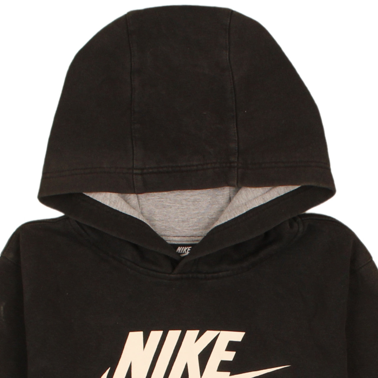 Nike Boys Black Hoodie 12-13 Years Pullover Fleece Graphic Print