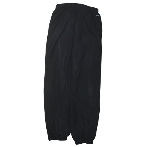 adidas Boys Black Track Pants 13-14 Years Elastic Waist Moisture Wicking