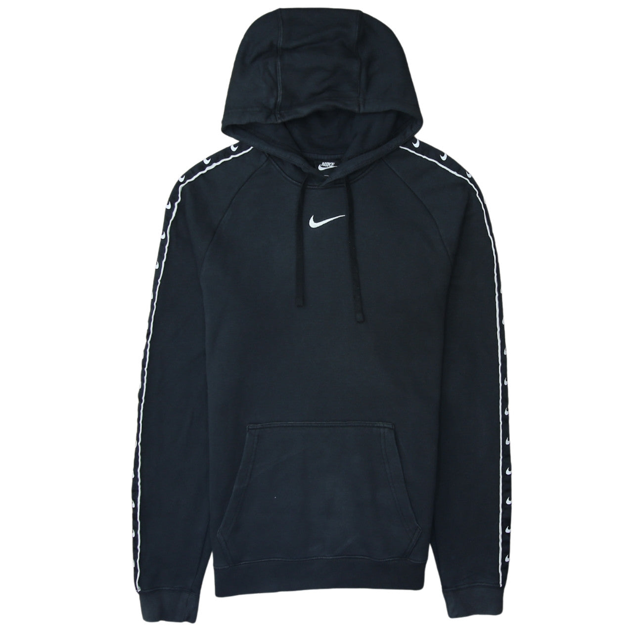 Nike Men’s Black Pullover Hoodie XS Logo Sleeve Sportswear
