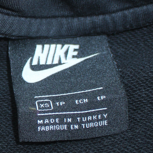 Nike Men’s Black Pullover Hoodie XS Logo Sleeve Sportswear