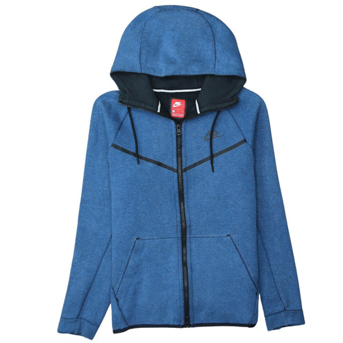 Nike Men's Blue Full Zip Hoodie Size S Regular Fit Sportswear