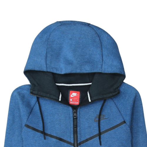 Nike Men's Blue Full Zip Hoodie Size S Regular Fit Sportswear