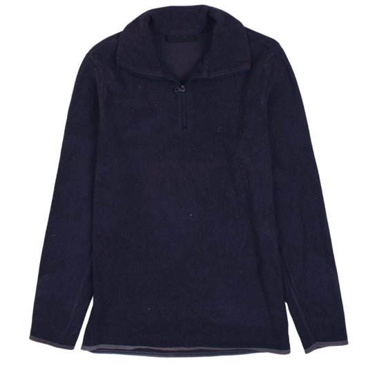 Lotto Womens Navy Blue XS Fleece 1/4 Zip Pullover Sweatshirt