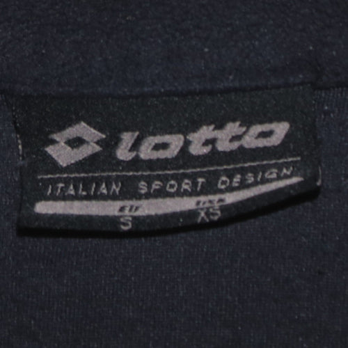 Lotto Womens Navy Blue XS Fleece 1/4 Zip Pullover Sweatshirt