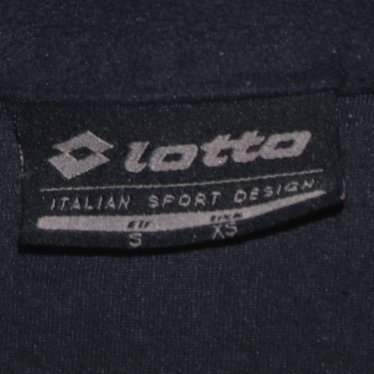 Lotto Womens Navy Blue XS Fleece 1/4 Zip Pullover Sweatshirt