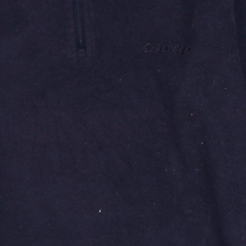 Lotto Womens Navy Blue XS Fleece 1/4 Zip Pullover Sweatshirt