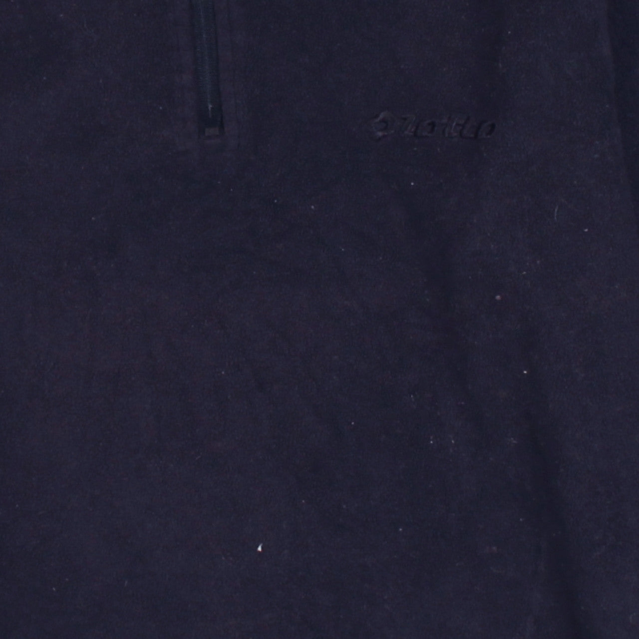 Lotto Womens Navy Blue XS Fleece 1/4 Zip Pullover Sweatshirt