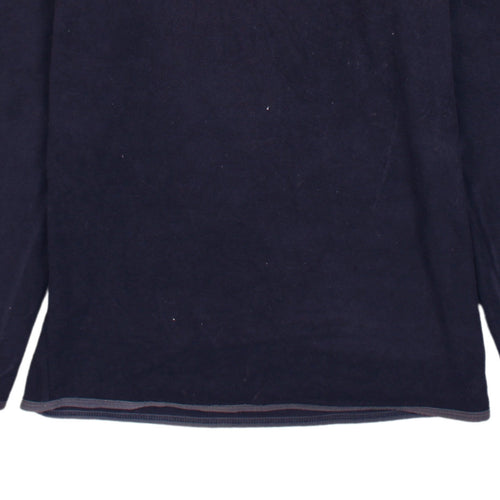 Lotto Womens Navy Blue XS Fleece 1/4 Zip Pullover Sweatshirt