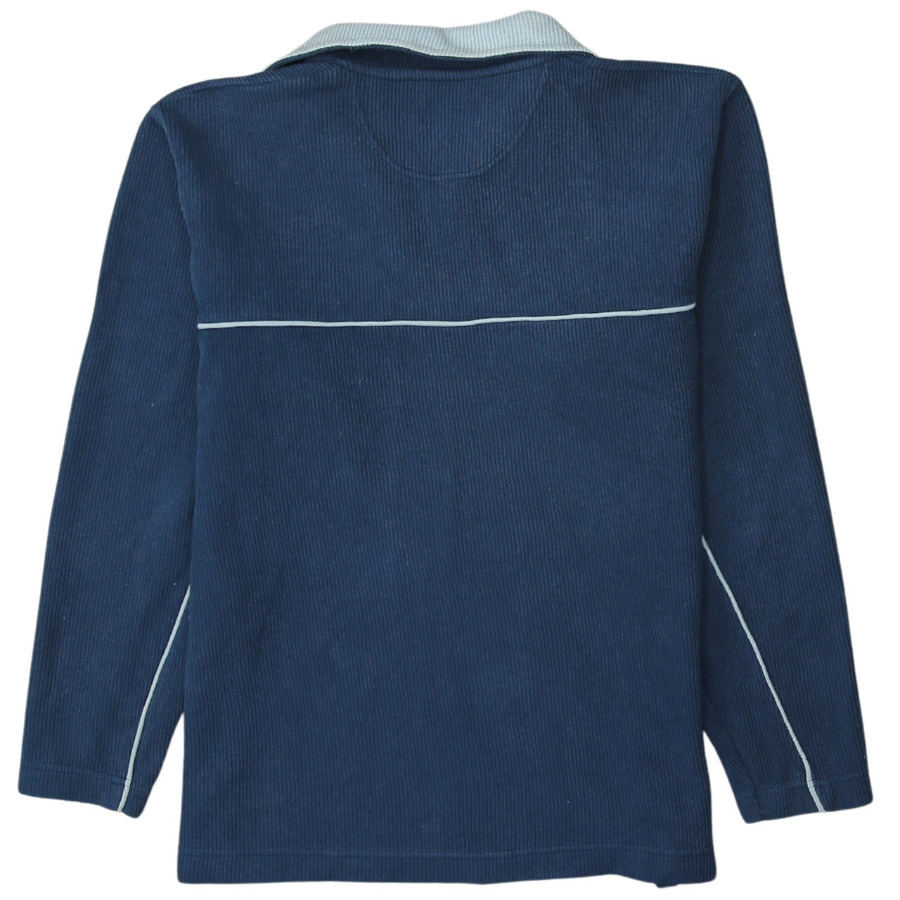 Fred Perry Men's Blue M 1/4 Zip Corduroy Sweatshirt
