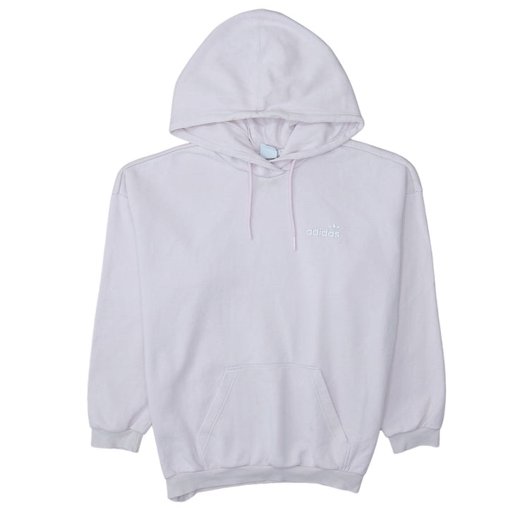 Adidas Women’s Pink Hoodie UK 12 Pullover Kangaroo Pocket Logo Sweatshirt