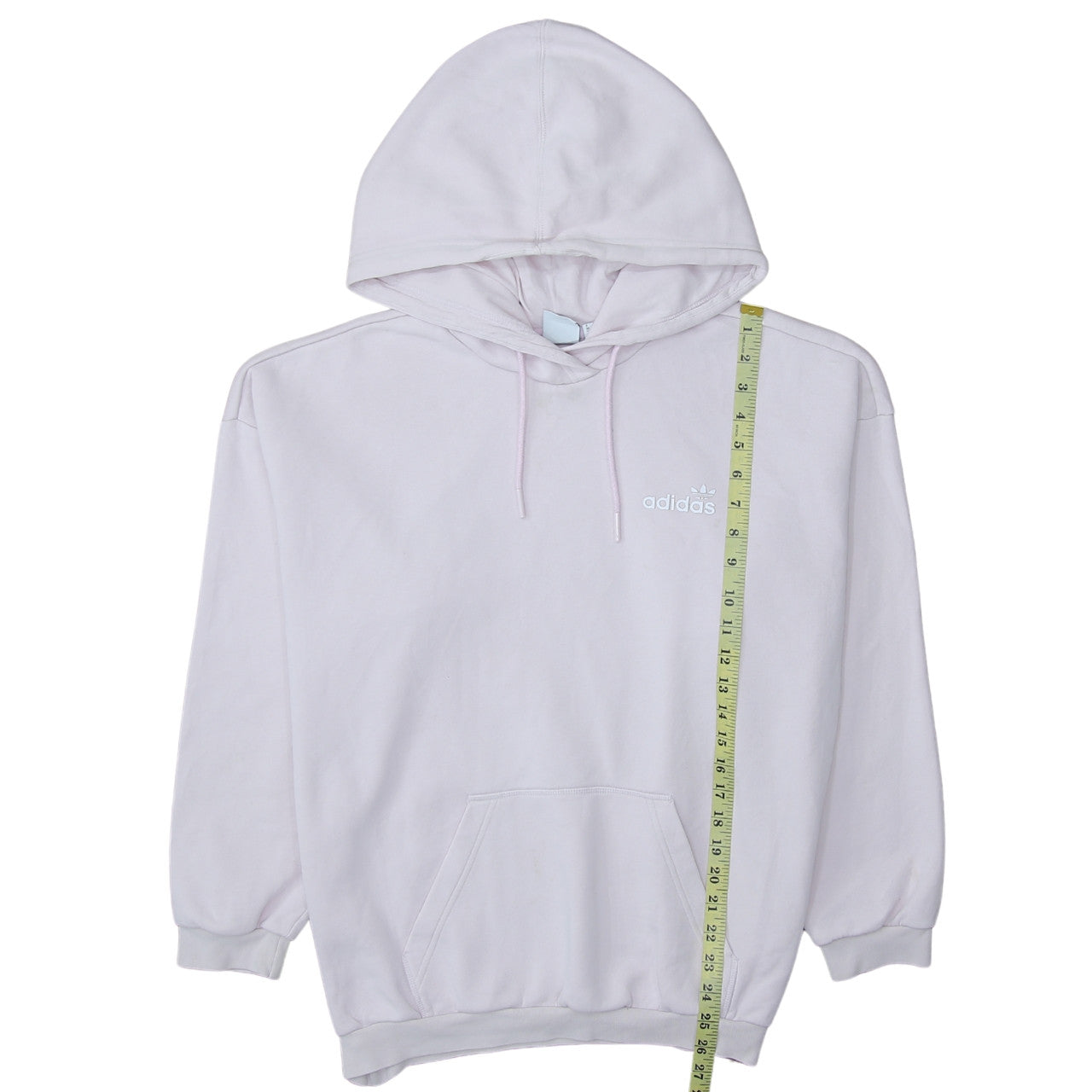 Adidas Women’s Pink Hoodie UK 12 Pullover Kangaroo Pocket Logo Sweatshirt