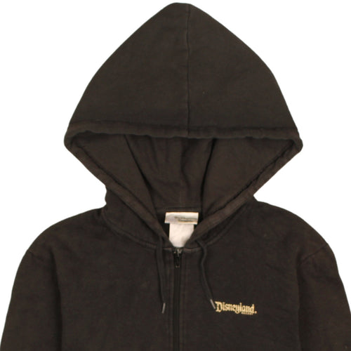 Disneyland Women Black Full Zip Hoodie Sweatshirt Size M