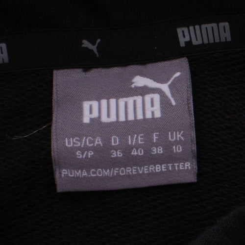 Puma Womens Black Size 10 Pullover Hoodie Sweatshirt