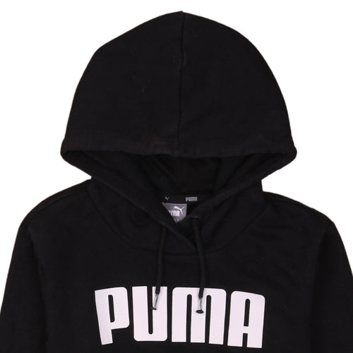 Puma Womens Black Size 10 Pullover Hoodie Sweatshirt
