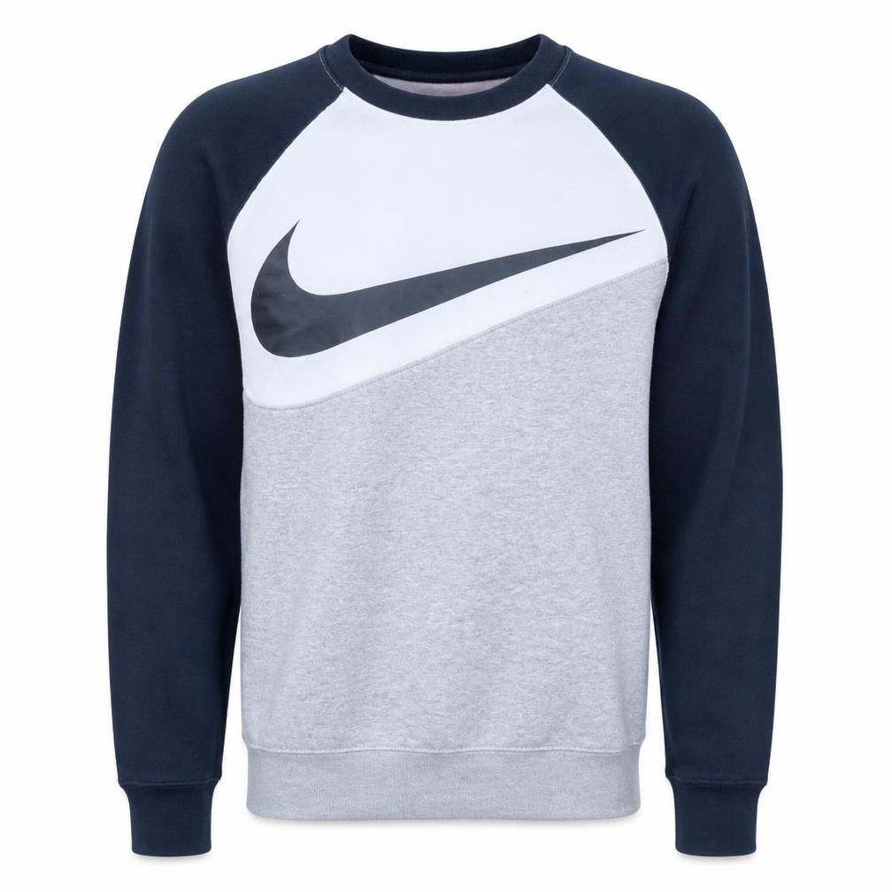 Front view of Nike men’s multicoloured xs crew neck pullover sweatshirt