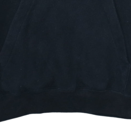 Champion Men's Black Small Pullover Hoodie with Logo Trim