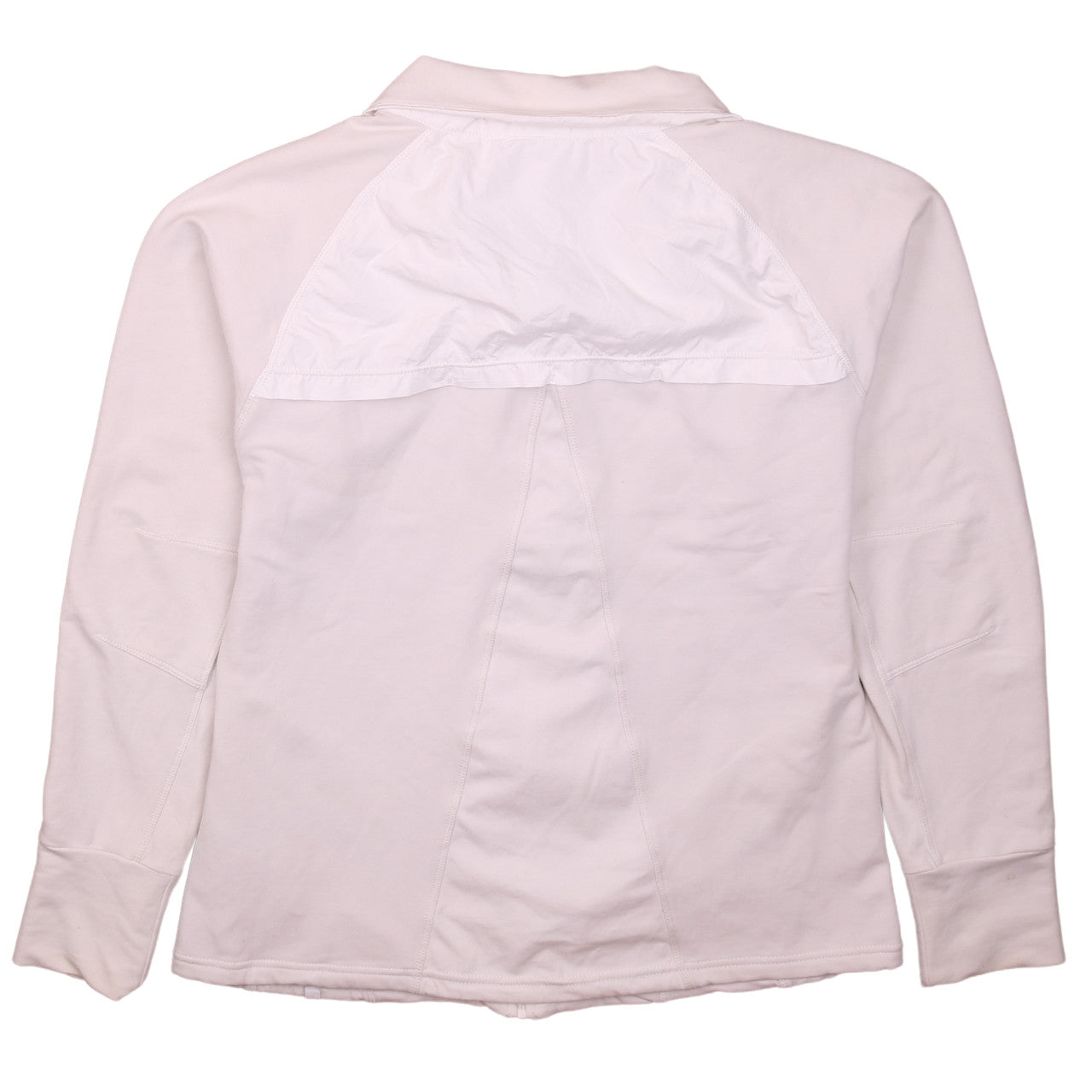 Nike Women White L Track Jacket Full Zip Lightweight Activewear Top