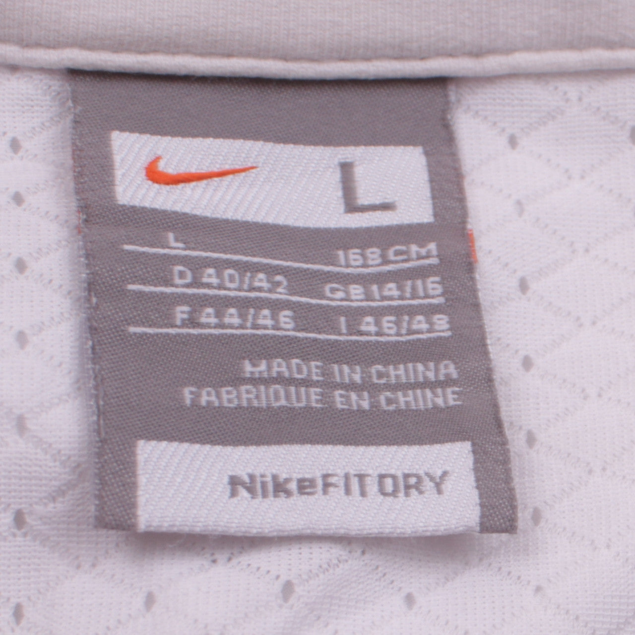 Nike Women White L Track Jacket Full Zip Lightweight Activewear Top