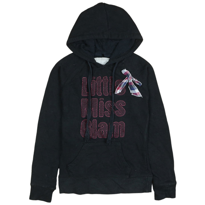 Jennyfer Women's Black Pullover Hoodie Little Miss Glam Small