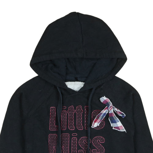 Jennyfer Women's Black Pullover Hoodie Little Miss Glam Small